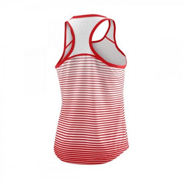 Майка Wilson Team Striped Tank (Red/White) детская для большого тенниса